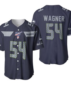 Seattle Seahawks Bobby Wagner #54 Nfl American Football Navy 100th Season 3d Designed Allover Gift For Seahawks Fans Baseball Jersey - Robokeg