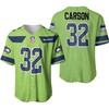 Seattle Seahawks Chris Carson #32 Nfl American Football Green Color Rush Legend 3d Designed Allover Gift For Seahawks Fans Baseball Jersey - Robokeg
