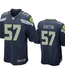 Seattle Seahawks Cody Barton 2019 Nfl Draft Navy Game Jersey - Robokeg