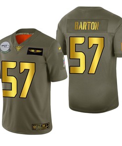 Seattle Seahawks Cody Barton 2019 Salute To Service Nfl 100 Mens Jersey Metallic - Robokeg