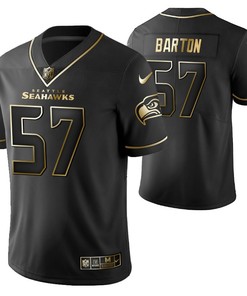 Seattle Seahawks Cody Barton 57 2021 Nfl Golden Brandedition Black Jersey Gift For Seahawks Fans - Robokeg