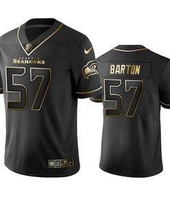 Seattle Seahawks Cody Barton Black 2019 Vapor Limited Golden Edition Jersey - Robokeg