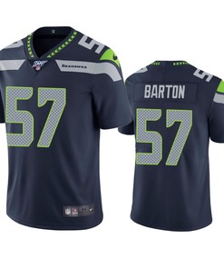 Seattle Seahawks Cody Barton Navy 100th Season Vapor Limited Jersey - Robokeg