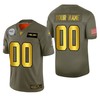 Seattle Seahawks Custom 2019 Salute To Service Nfl 100 Mens Jersey Metallic - Robokeg