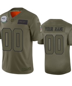 Seattle Seahawks Custom Camo 2019 Salute To Service Limited Jersey - Robokeg