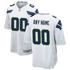 Seattle Seahawks Custom Game Jersey White Custom Jerseys Nfl - Robokeg