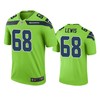 Seattle Seahawks Damien Lewis Green Color Rush Legend Jersey - Robokeg