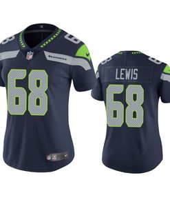 Seattle Seahawks Damien Lewis Navy Vapor Limited Jersey - Robokeg