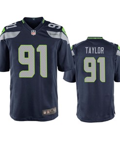 Seattle Seahawks Darrell Taylor College Navy 2020 Nfl Draft Game Jersey - Robokeg
