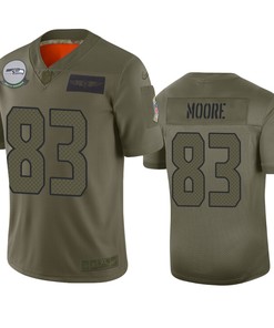 Seattle Seahawks David Moore Camo 2019 Salute To Service Limited Jersey - Robokeg