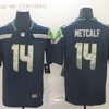 Seattle Seahawks Dk Metcalf #14 2020 Nfl Black Jersey Jersey - Robokeg