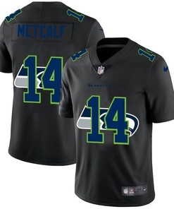 Seattle Seahawks Dk Metcalf #14 Nfl 2020 Black Jersey - Robokeg