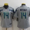 Seattle Seahawks Dk Metcalf #14 Nfl 2020 Grey Womens Jersey - Robokeg