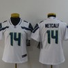 Seattle Seahawks Dk Metcalf #14 Nfl 2020 White Womens Jersey - Robokeg