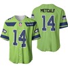 Seattle Seahawks Dk Metcalf #14 Nfl American Football Green Color Rush Legend 3d Designed Allover Gift For Seahawks Fans Baseball Jersey - Robokeg