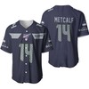 Seattle Seahawks Dk Metcalf #14 Nfl American Football Navy 100th Season 3d Designed Allover Gift For Seahawks Fans Baseball Jersey - Robokeg
