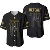 Seattle Seahawks Dk Metcalf #14 Nfl American Football Team Black Golden Brandedition 3d Designed Allover Gift For Seattle Fans Baseball Jersey - Robokeg