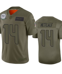Seattle Seahawks D.k. Metcalf Camo 2019 Salute To Service Limited Jersey - Robokeg