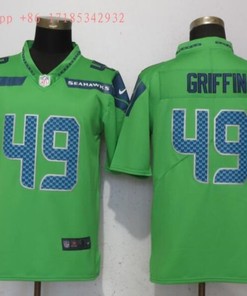 Seattle Seahawks Don Griffin #49 2020 Nfl Green Jersey Jersey - Robokeg