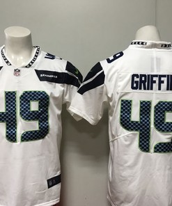 Seattle Seahawks Don Griffin #49 2020 Nfl White Jersey Jersey - Robokeg