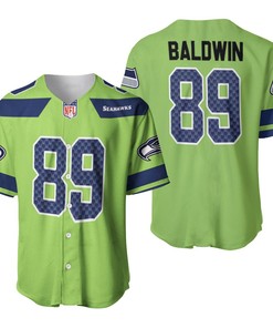 Seattle Seahawks Doug Baldwin #89 Nfl American Football Green Color Rush Legend 3d Designed Allover Gift For Seahawks Fans Baseball Jersey - Robokeg