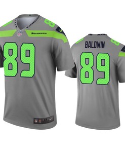 Seattle Seahawks Doug Baldwin Gray Inverted Legend Jersey - Robokeg