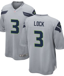 Seattle Seahawks Drew Lock 3 Nfl Gray Alternate Game Jersey Gift For Seahawks Fans - Robokeg