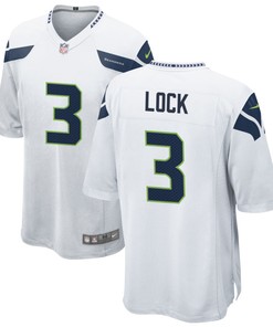 Seattle Seahawks Drew Lock 3 Nfl White Game Jersey Gift For Seahawks Fans - Robokeg