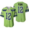 Seattle Seahawks Fan #12 Nfl American Football Green Color Rush Legend 3d Designed Allover Gift For Seahawks Fans Baseball Jersey - Robokeg