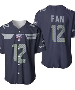 Seattle Seahawks Fan #12 Nfl American Football Navy 100th Season 3d Designed Allover Gift For Seahawks Fans Baseball Jersey - Robokeg