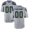 Seattle Seahawks Game Custom Jersey - Gray Custom Jerseys Nfl - Robokeg