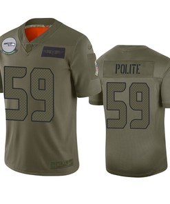 Seattle Seahawks Jachai Polite Camo 2019 Salute To Service Limited Jersey - Robokeg