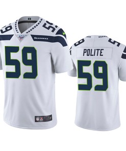 Seattle Seahawks Jachai Polite White 100th Season Vapor Limited Jersey - Robokeg