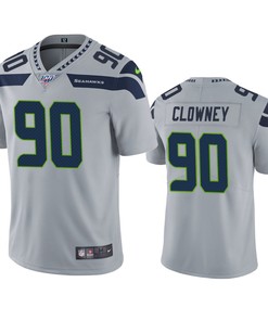 Seattle Seahawks Jadeveon Clowney Gray 100th Season Vapor Limited Jersey - Robokeg