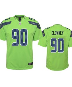 Seattle Seahawks Jadeveon Clowney Green Color Rush Game Jersey - Robokeg