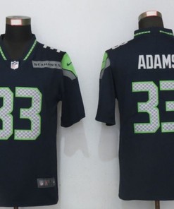 Seattle Seahawks Jamal Adams #33 Nfl 2020 Black Blue Jersey - Robokeg