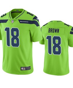 Seattle Seahawks Jaron Brown Neon Green Nike Color Rush Limited Jersey - Robokeg