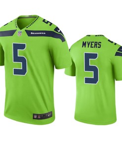 Seattle Seahawks Jason Myers Green Color Rush Legend Jersey - Robokeg