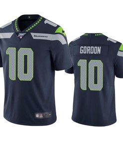 Seattle Seahawks Josh Gordon Navy 100th Season Vapor Limited Jersey - Robokeg
