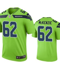 Seattle Seahawks Kahlil Mckenzie Green Color Rush Legend Jersey - Robokeg