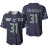 Seattle Seahawks Kam Chancellor #31 Nfl American Football Navy 100th Season 3d Designed Allover Gift For Seahawks Fans Baseball Jersey - Robokeg