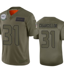 Seattle Seahawks Kam Chancellor Camo 2019 Salute To Service Limited Jersey - Robokeg