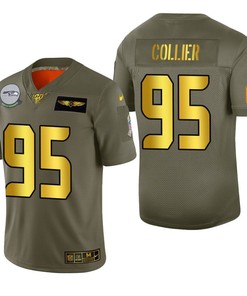 Seattle Seahawks L.j. Collier 2019 Salute To Service Nfl 100 Mens Jersey Metallic - Robokeg