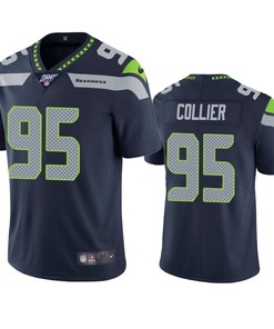 Seattle Seahawks L.j. Collier Navy 100th Season Vapor Limited Jersey - Robokeg