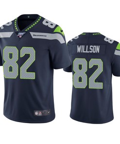 Seattle Seahawks Luke Willson Navy 100th Season Vapor Limited Jersey - Robokeg