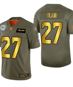 Seattle Seahawks Marquise Blair 2019 Salute To Service Nfl 100 Mens Jersey Metallic - Robokeg