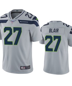 Seattle Seahawks Marquise Blair Gray 100th Season Vapor Limited Jersey - Robokeg