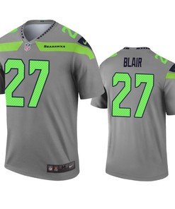 Seattle Seahawks Marquise Blair Gray Inverted Legend Jersey - Robokeg