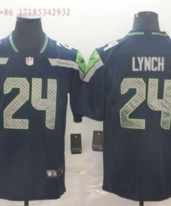 Seattle Seahawks Marshawn Lynch #24 2020 Nfl Black Jersey Jersey - Robokeg