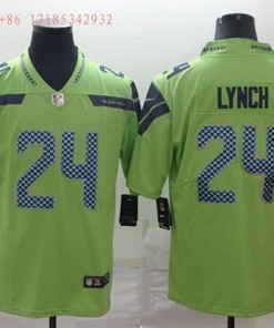 Seattle Seahawks Marshawn Lynch #24 2020 Nfl Green Jersey Jersey - Robokeg